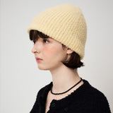 FLUFFY RIBBON BEANIE, YELLOW