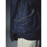 レクシオンカーブドジップオーバーシャツ / REXION CURVED ZIP-OVER SHIRT_NV