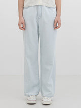 ワイドリネンデニムパンツ / W67 WIDE LINEN DENIM PANTS_LIGHT BLUE