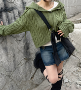 トッポギフードカーディガン / Tteokbokki hooded cardigan