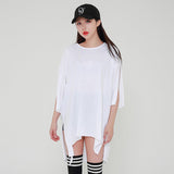 アンフテッドショルダーロング半袖Tシャツ / TOP(7791) Unfooted Shoulder Long Short Sleeve Tee