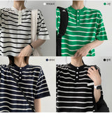 コティヘンリーネックラインモノクロナルニットウェア / Coty Henley neckline monoclonal knitwear
