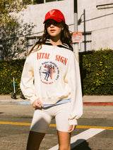フィギュアスケートハーフジップアップスウェットシャツ / Figureskate Half Zip-up Sweatshirt
