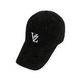3D Monogram logo corduroy over fit ball cap