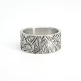 Rough9 silver ring (4596806778998)