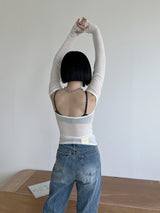 ボレロリバーシブルTシャツ/Bolero Reversible T-shirt (3color)