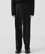 HEAVY WIDE PANTS (BLACK)
