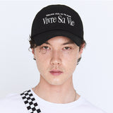 VIVRE SA VIE BALL CAP BLACK (6563458121846)