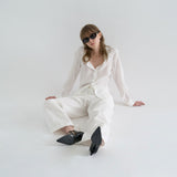ラインブラウス / LINE BLOUSE, WHITE