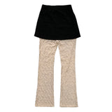Lace skirt pants