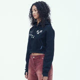 レーシングウォーマー クロップ フード / RACING WARMER CROP HOODIE (BK)