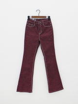 カラードウブーツカットパンツ/no.2378 color dough bootcut pants (4color)