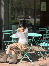 [5color]ジュエルサマーボートネック長袖ネットニット / Juel Summer Boat Neck Long Sleeve Net Knit