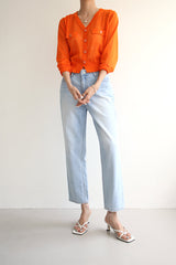 ハニーボーイ・ジーンズ／クロップストレートデニムパンツ / HONEYBOY JEANS / CROP STRAIGHT DENIM PANTS