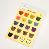 フェイスステッカー/face chanibear sticker