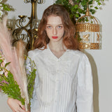 Lace Inverted Triangle Blouse (6681232539766)