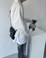 ウォッシングルースフィットクロップシャツ / ECT Washing Loose-Fit Cropped Shirt (4 colors)