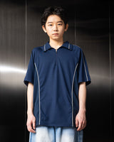 パイピングハーフジップアップジャージ / Piping Half Zip-Up Jersey (Navy)