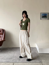 バウバスロックワイドロングナイロンパンツ / Bowbaslock Wide Long Nylon Pants