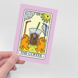 COFFEE TAROT TIGER POST CARD (6538752688246)