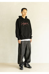 MASS THORN DESTROYED HOODIE MFHHD004-BK