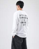 バックレタリングオーバ－Tシャツ