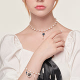 SAPPHIRE HEART NECKLACE (4625860657270)