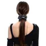 NO.445 BLACK DENIM HAIR SCRUNCH