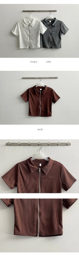 ラージエンブロイダリーツーウェイカラージップアップ / The Large Embroidered Two-Way Collar Zip-Up