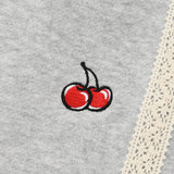 スモールチェリーミディスカート／SMALL CHERRY MIDI SKIRT [MELANGE GRAY]