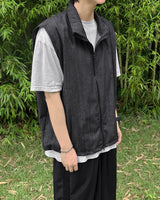 ハイネックデニムベスト / High neck denim vest