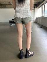 ビンテージウォッシングデニムショートパンツ / Betu Vintage Washing Denim Short Pants