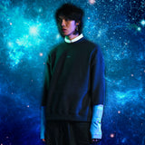 [UNISEX] Arm-Warmer Fleece Pullover (Grey) (6655990136950)