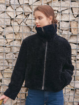 HIGHNECK FUR JACKET_BLACK (6638378975350)