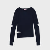 SECTION CUT PULLOVER_DARK NAVY