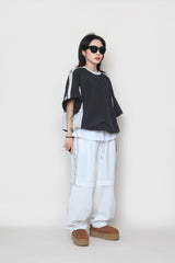2wayナイロンスェットシャツ / two-way nylon sweatshirt
