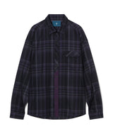 ブレンドチェックシャツS96/Blend Check Shirt S96 Purple