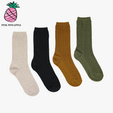 [3 PAIRS 1 SET] TWIST MIDDLE SOCKS