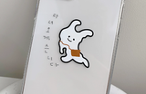 ラビットフォーンケースザットゴーズアウトオブザルーム /  A rabbit phone case that goes out of the room