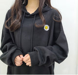 フラワー刺繡フーディー / Flower embroidered hood