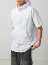 サマーナイロンフードベスト / Summer nylon hood vest 5color