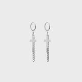 クロスチェーンピアス/CROSS CHAIN EAR