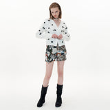 ジャカードスカート / Jacquard Skirt [White_Kitty]
