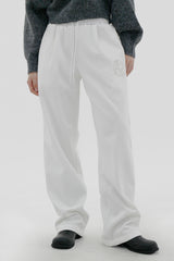 カラーコンビネーションレタリングブラッシュトレーニングパンツ / Color combination lettering brushed training pants (3color)