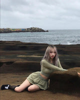 リンクルフリルスカート