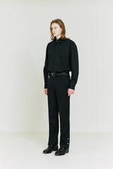 Collar Strap Shirt black (6683678933110)
