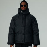 オーバーフィットフードダックダウン/OVERFIT HOOD DUCK DOWN-BLACK