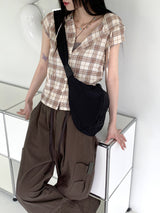ウカシャーリングツーウェイジョガーリネンワイドカーゴパンツ / Uka shirring two-way jogger linen wide cargo pants