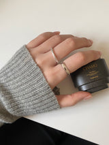 [3 set] modern volume layered ring set