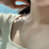 Y PEARL 14K GOLDFILLED NECKLACE (6681233490038)